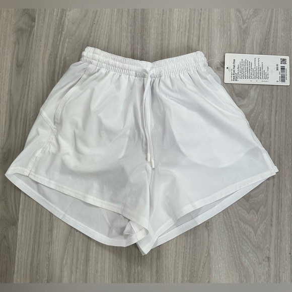 NWT Lululemon Pace Rival High-Rise Shorts 3” -White | Size 0 Summer 2025 Release - Picture 6 of 10